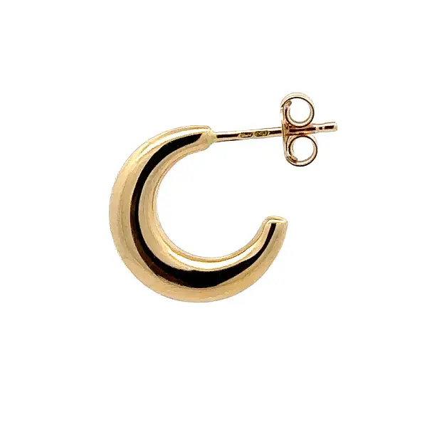 Gold Semi-circular Earrings