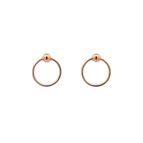 Earrings made of Pink Gold