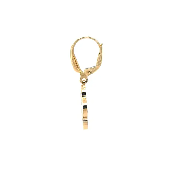 Gold Earrings with Pearl