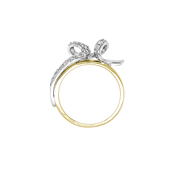 Gold Ring with Zircons