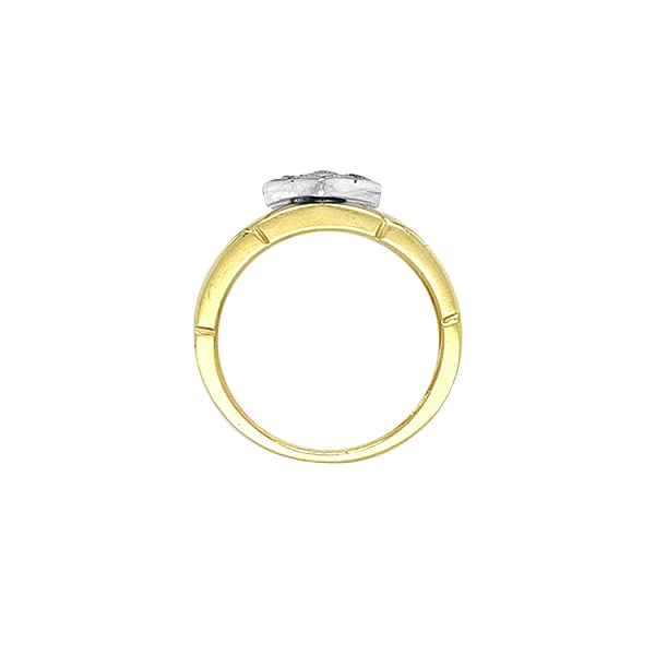 Gold Ring with Zircons