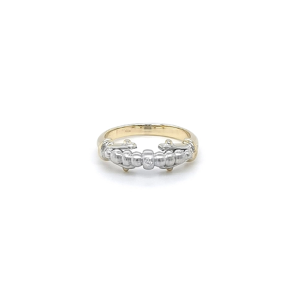 Ring with Zircon made of Combination Gold