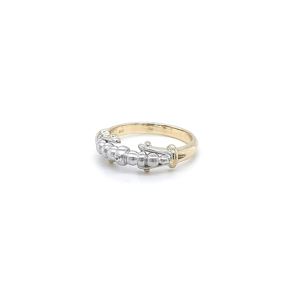 Ring with Zircon made of Combination Gold