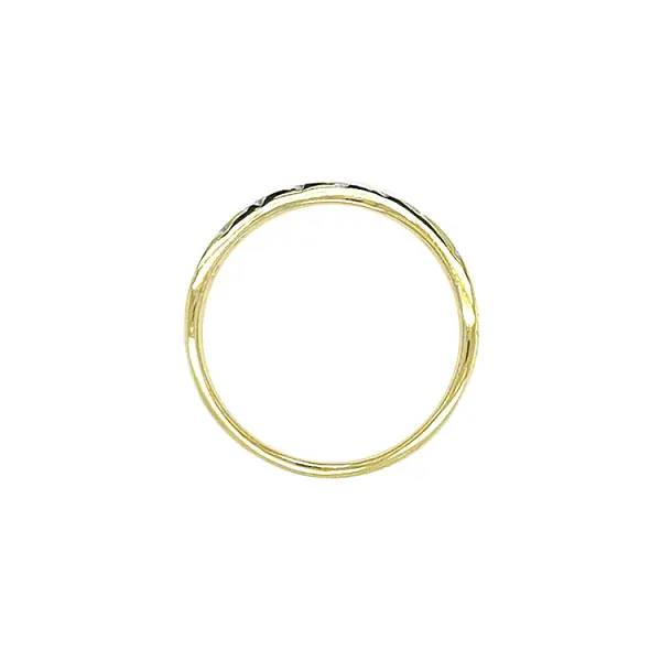 Gold Ring with Zircons