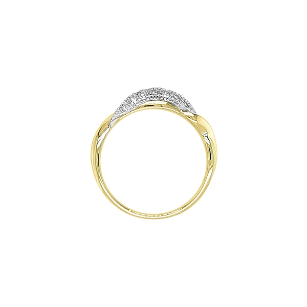 Gold Ring with Zircons