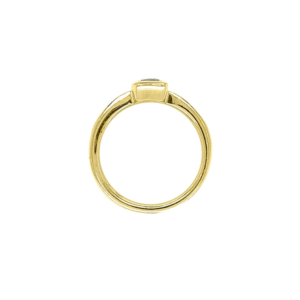 Gold Ring with Zircon