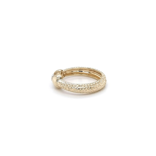 Gold Ring with Zircon