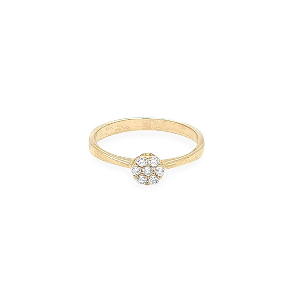 Gold Ring with Zircons