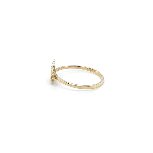 Gold Ring Hello Kitty with Zircons