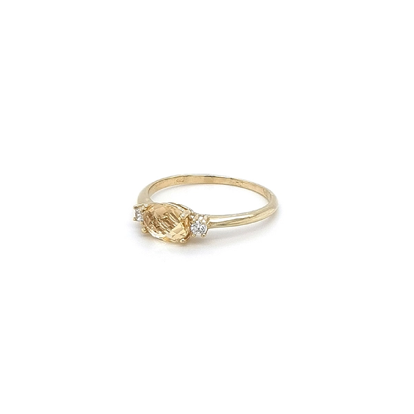 Gold Ring with Citrine