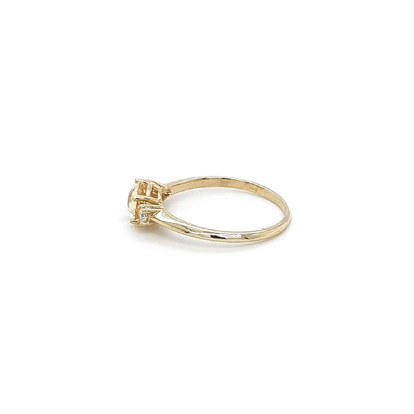 Gold Ring with Citrine