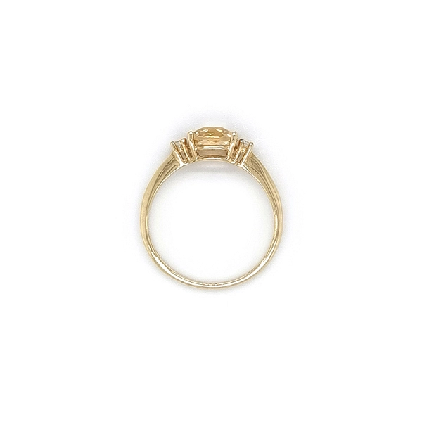 Gold Ring with Citrine