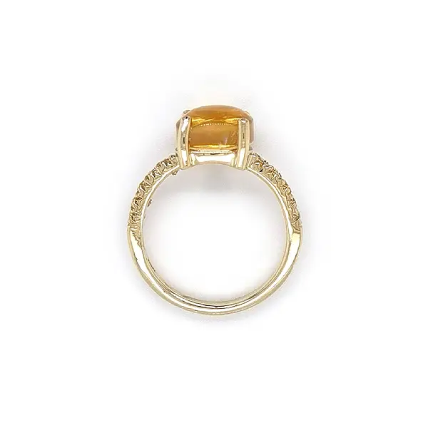 Gold Ring with Citrine