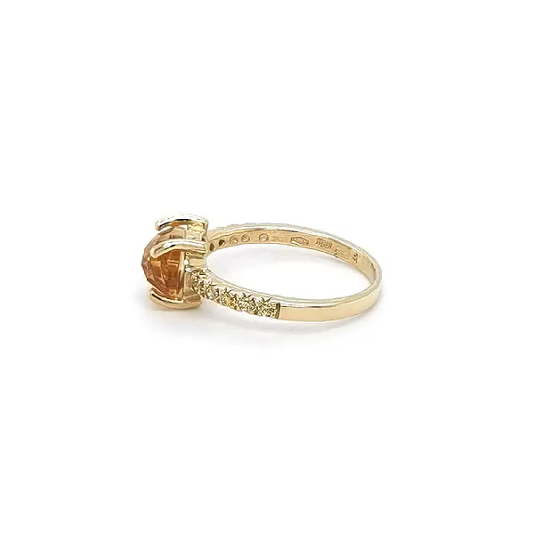 Gold Ring with Citrine
