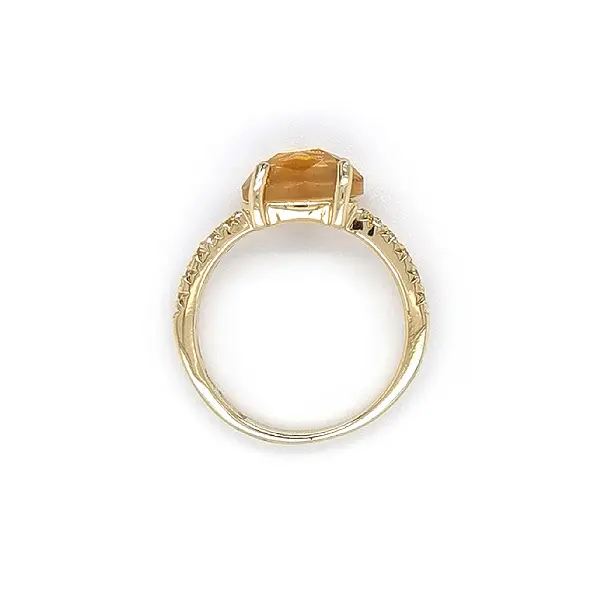 Gold Ring with Citrine