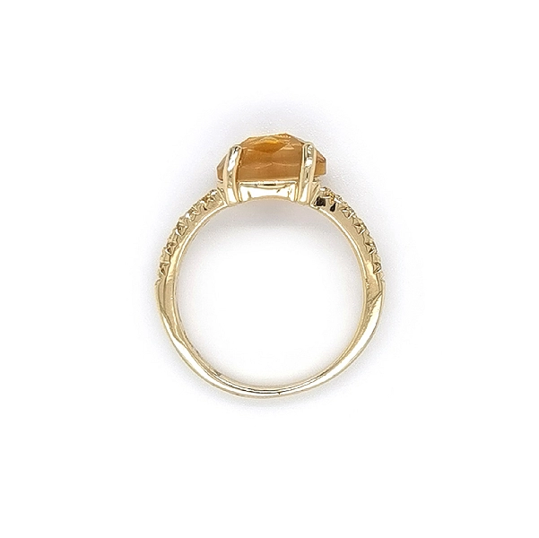 Gold Ring with Citrine