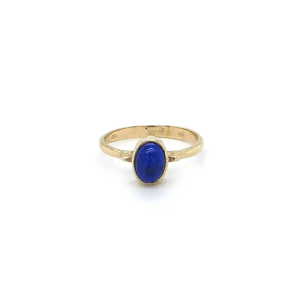 Gold Ring with Lapis Lazuli