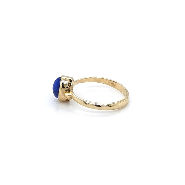 Gold Ring with Lapis Lazuli
