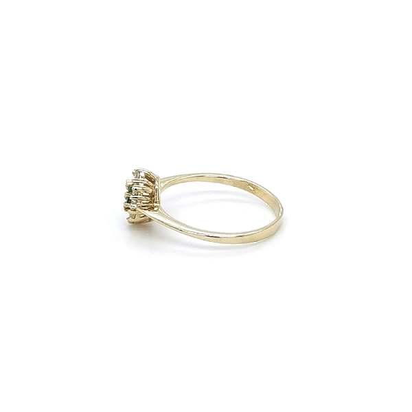 Gold Ring with Green Stone