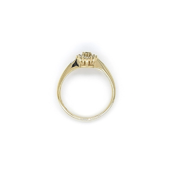 Gold Ring with Green Stone