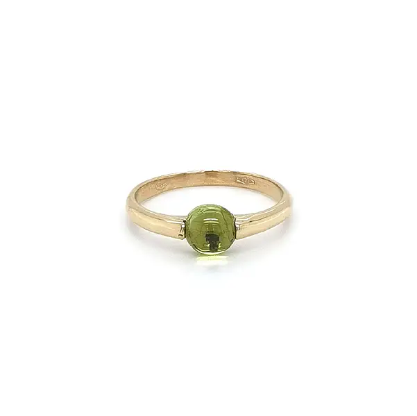 Gold Ring with Peridot