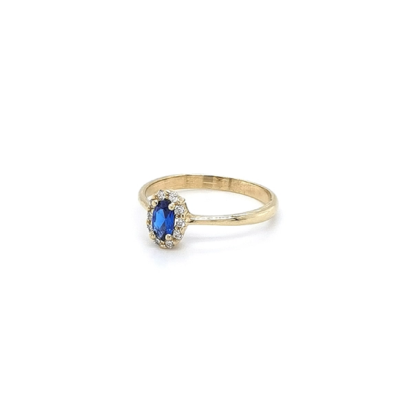 Golden Ring with Mordé Stone