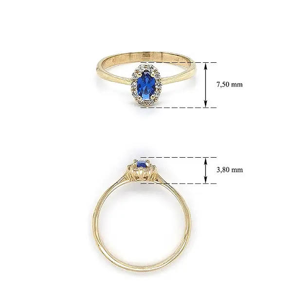 Golden Ring with Mordé Stone