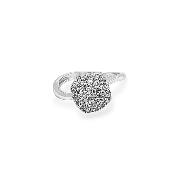 Gold Ring with Zircon