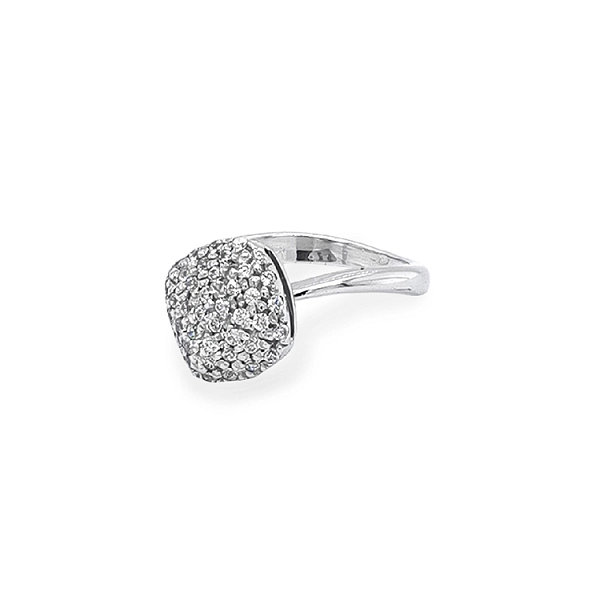 Gold Ring with Zircon