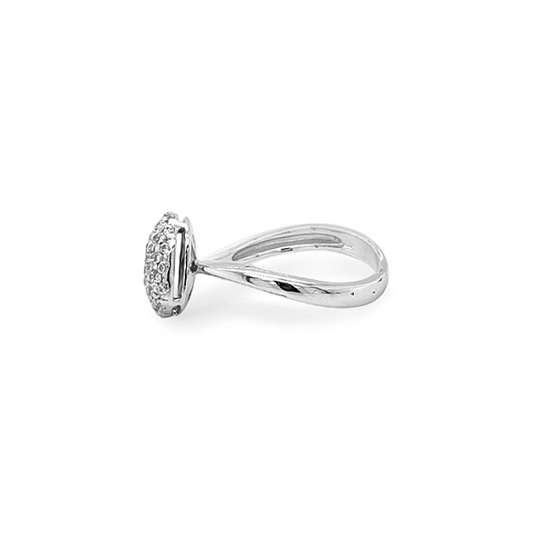 Gold Ring with Zircon