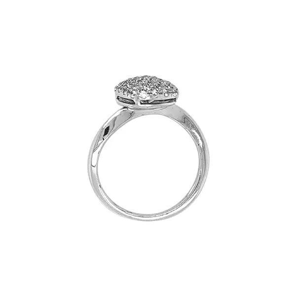 Gold Ring with Zircon