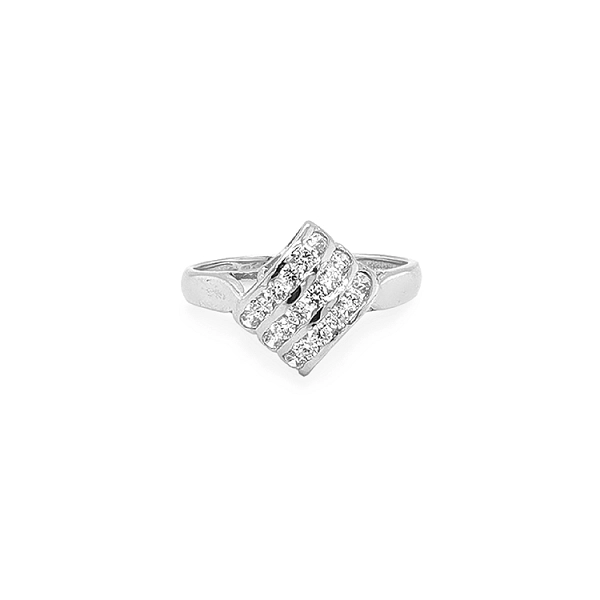 Gold Ring with Zircons