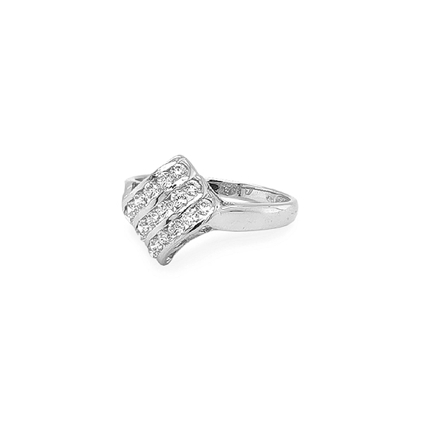 Gold Ring with Zircons