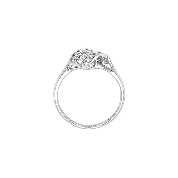 Gold Ring with Zircons