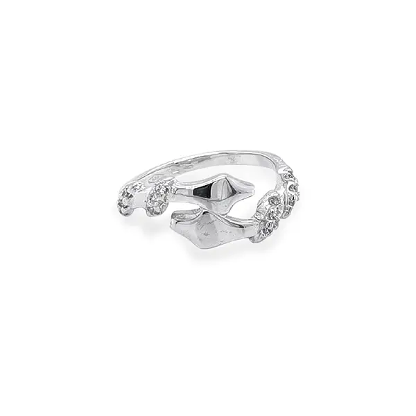 Gold Ring with Zircons