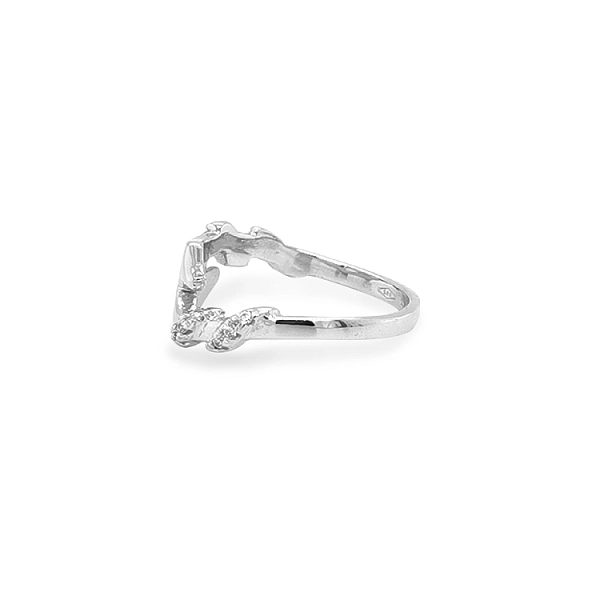 Gold Ring with Zircons