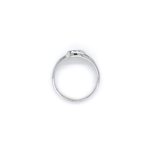 Ring with White Gold Zircons