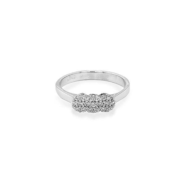 Gold Ring with Zircons