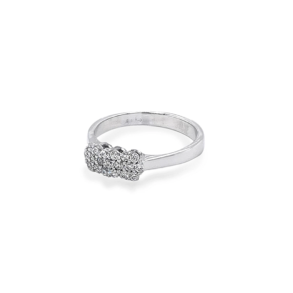 Gold Ring with Zircons