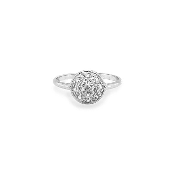 Gold Ring with Zircons