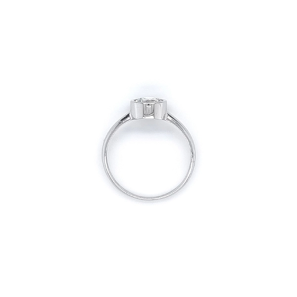 Engagement Ring with Zircon