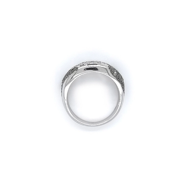 Ring with White Gold Zircons