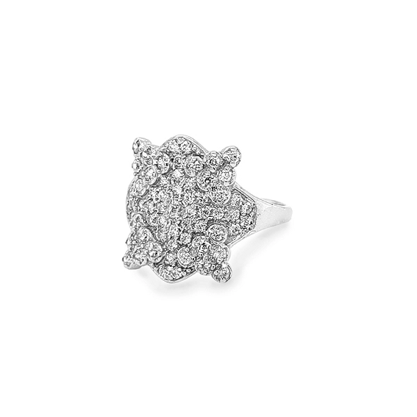 Gold Ring with Zircons