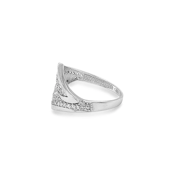 Gold Ring with Zircons