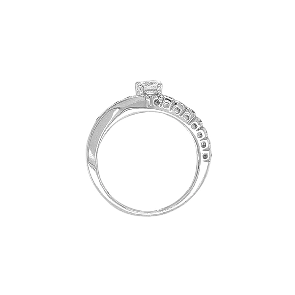Gold Ring with Zircons