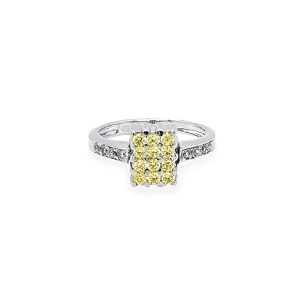Gold Ring with Colored Stones