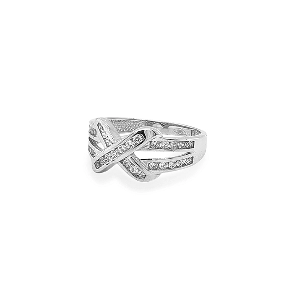 Gold Ring with Zircons