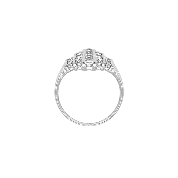 Gold Ring with Zircons