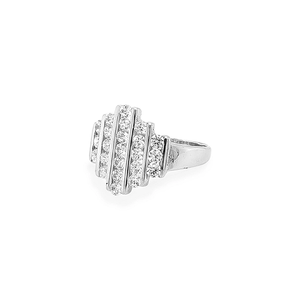 Gold Ring with Zircons