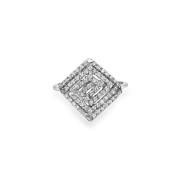Gold Ring with Zircons